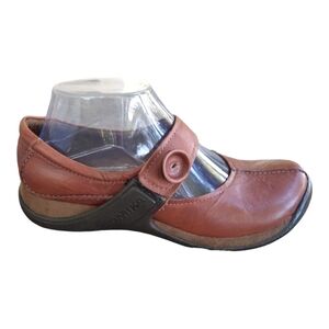 Romika brown leather suede mary jane walking shoes size 6/EU 37